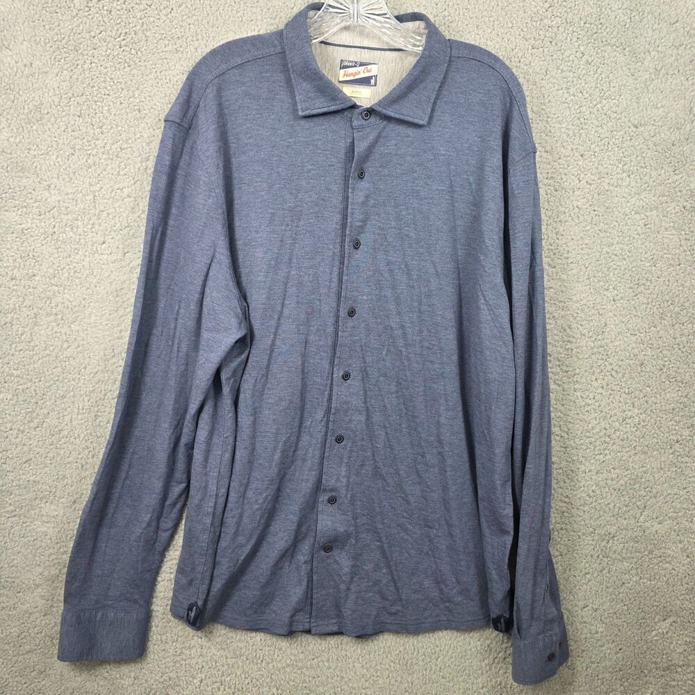 Johnnie-O Hangin Out Jeffery Shirt Men's XL Light Wake Knit Button Down JMWL7350